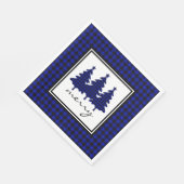 Blue Buffalo Check Dennenhout Servet (Hoek)