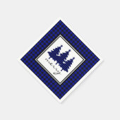 Blue Buffalo Check Dennenhout Servet (Hoek)