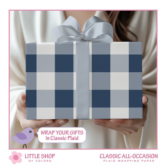 Blue Buffalo Check inpakpapier