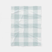 Blue Buffalo Check | Moderne boerderij Decor Fleece Deken (Voorkant)
