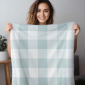 Blue Buffalo Check | Moderne boerderij Decor Fleece Deken