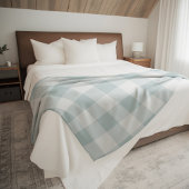 Blue Buffalo Check | Moderne boerderij Decor Fleece Deken