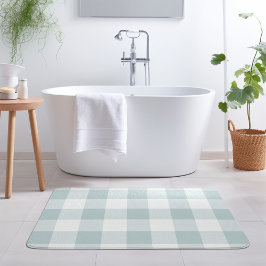 Blue Buffalo Check | Moderne bosbouw Badmat