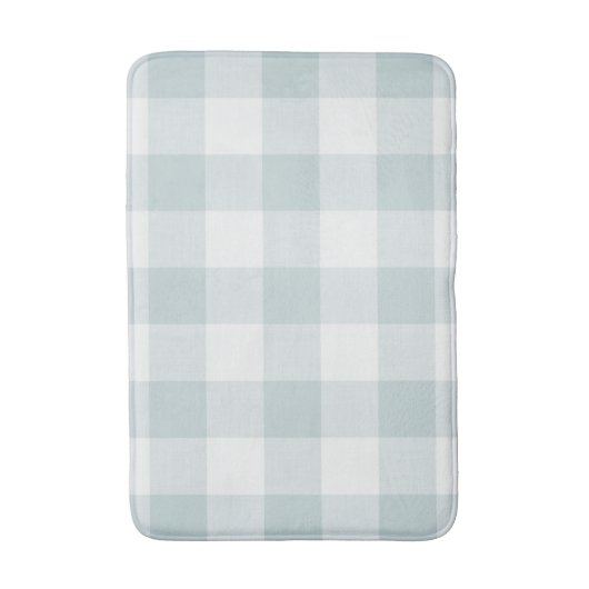 Blue Buffalo Check | Moderne bosbouw Badmat (Voorkant Verticaal)