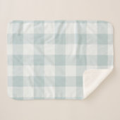 Blue Buffalo Check | Moderne bosbouw Sherpa Deken (Voorkant (horizontaal))