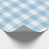 Blue Buffalo Check Pattern Cadeaupapier (Hoek)