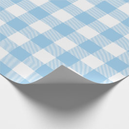 Blue Buffalo Check Pattern Cadeaupapier