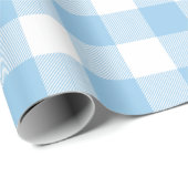 Blue Buffalo Check Pattern Cadeaupapier (Rol Hoek)