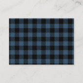 Blue Buffalo Plaid Bear Books for Baby Card Informatiekaartje (Achterkant)