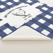 Blue Buffalo Plaid Boerderij Chicken Sherpa Deken (3/4)