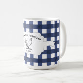 Blue Buffalo Plaid Boerderij Kipkoffie Mok (Voorkant rechts)