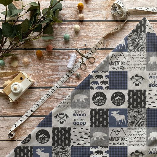 Blue Buffalo Plaid Camping Stof