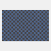 Blue Buffalo Plaid Checkered Inpakpapier Vel (Voorkant 2)