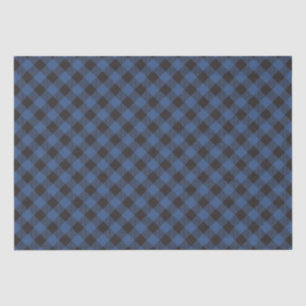 Blue Buffalo Plaid Checkered Tissuepapier