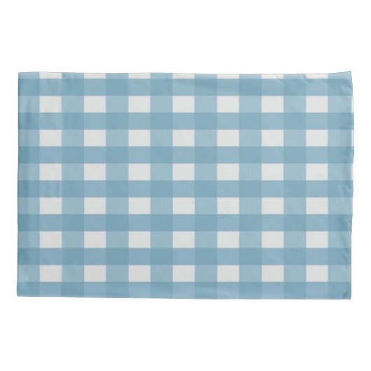 Blue Buffalo Plaid Monogram Kussensloop (Achterkant)
