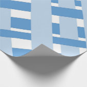Blue Buffalo Plaid Wrapping Paper Cadeaupapier (Hoek)