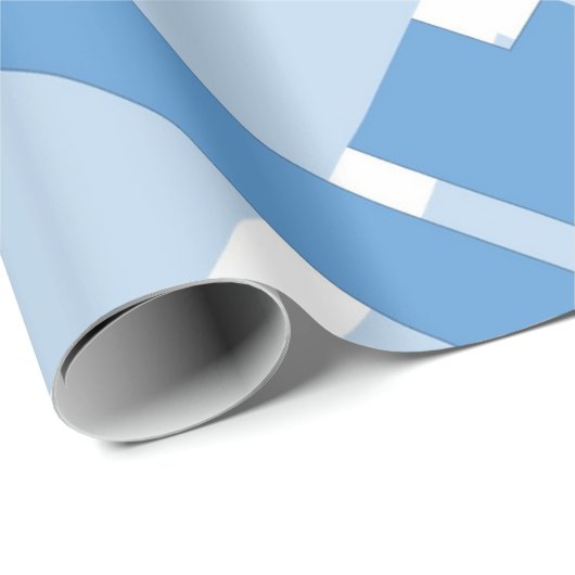 Blue Buffalo Plaid Wrapping Paper Cadeaupapier (Rol Hoek)