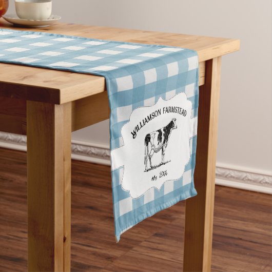 Blue Buffalo Play Boerderij Koe Short Table Runner Korte Tafelloper (Voorbeeld)