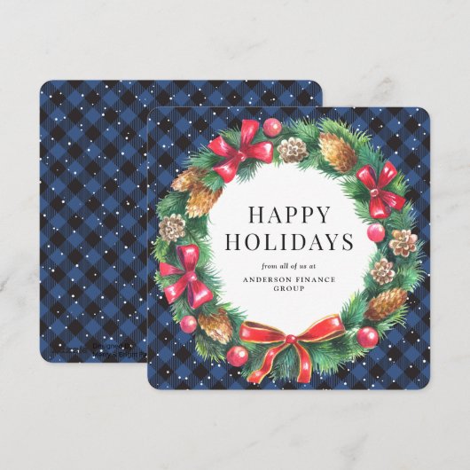 Blue Buffalo Play Wreater Corporate Business Feestdagenkaart (Voorkant / Achterkant)