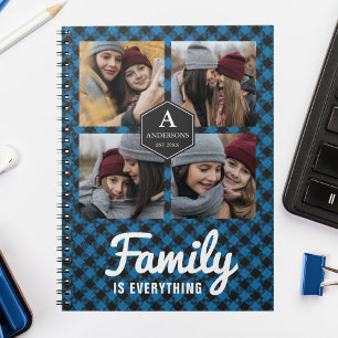 Blue Buffalo Pset Lumberjack Family Photo Collage Notitieboek