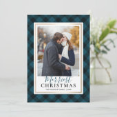 Blue Buffalo Pset Merriest Kerstfoto Feestdagenkaart (Staand voorkant)