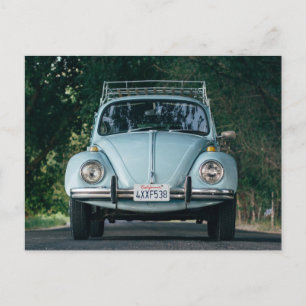 BLUE BUG vintage auto Briefkaarten