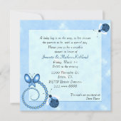 Blue Bugs Couple's Baby shower Invitation Kaart (Voorkant)