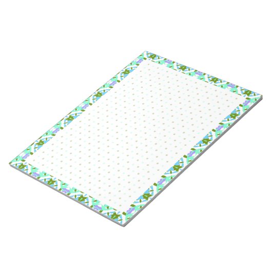 Blue BuJo Dot Grid Plan Habit Tracker Goal Planner Notitieblok (Schuin)