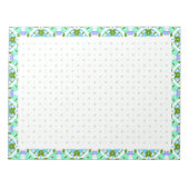 Blue BuJo Dot Grid Plan Habit Tracker Goal Planner Notitieblok (Voorkant)