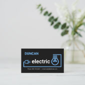 Blue Bulb Plug Wiring Circuit Visitekaartje (Staand voorkant)