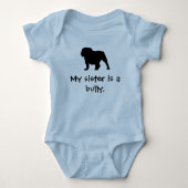 Blue Bully Sister Creeper Romper (Voorkant)