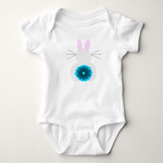 Blue Bunny Baby Body Suit Romper (Voorkant)