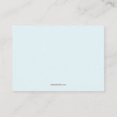 Blue Bunny Baby shower Boek Invoegen Verzoek Kaart (Achterkant)