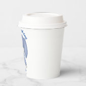 Blue Bunny Boys 1st Birthday Personalize Name Age Papieren Bekers (Links)