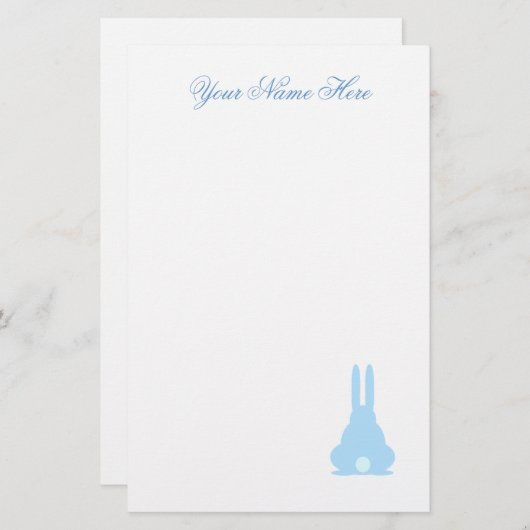 Blue Bunny Briefpapier (Voorkant / Achterkant)
