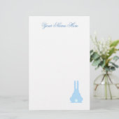 Blue Bunny Briefpapier (Staand voorkant)