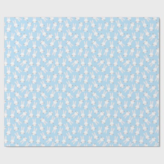 Blue Bunny Cadeaupapier (Vlak)