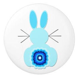 Blue Bunny Ceramic Pull Keramische Knop