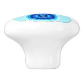 Blue Bunny Ceramic Pull Keramische Knop (Zijkant)