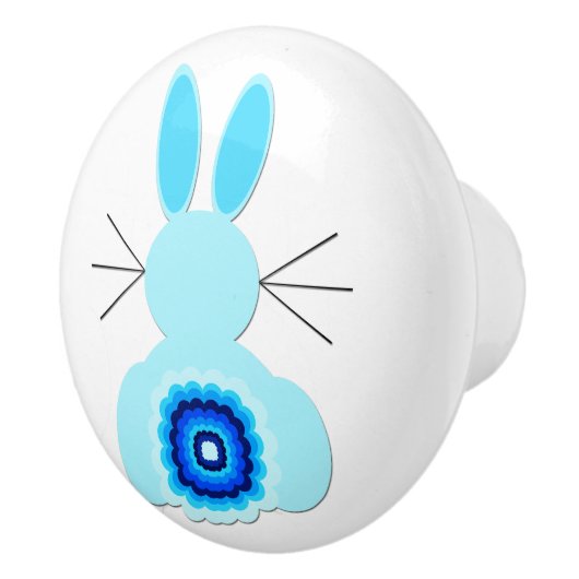 Blue Bunny Ceramic Pull Keramische Knop (Rechts)