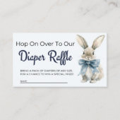 Blue Bunny Diaper Raffle Informatiekaartje (Voorkant)