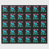 Blue Bunny Ears Shark Easter Hunt Cadeaupapier (Vlak)