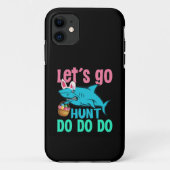 Blue Bunny Ears Shark Easter Hunt Case-Mate iPhone Case (Achterkant)