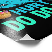 Blue Bunny Ears Shark Easter Hunt Foto Afdruk (Hoek)