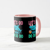 Blue Bunny Ears Shark Easter Hunt Mok (Voorkant rechts)