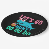 Blue Bunny Ears Shark Easter Hunt Papieren Bordje (Gekanteld)