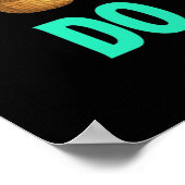 Blue Bunny Ears Shark Easter Hunt Poster (Hoek)