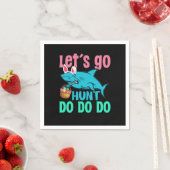 Blue Bunny Ears Shark Easter Hunt Servet (Insitu)