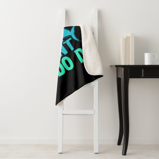 Blue Bunny Ears Shark Easter Hunt Sherpa Deken (In situ)