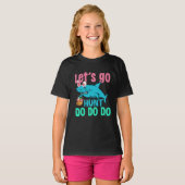 Blue Bunny Ears Shark Easter Hunt T-shirt (Voorkant volledig)